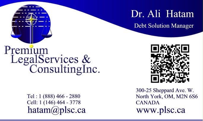 Dr. Ali Hatam’s Premium business card with contact details